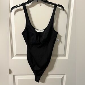 Astr Elegant Black Bodysuit NWOT Small